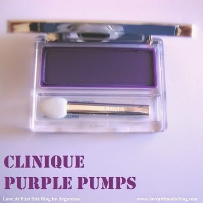 Purple for Spring.. obviously! Purple Pumps Eye Shadow by Clinique.