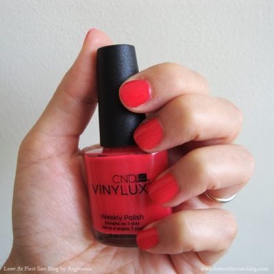 Nails of The Week! CND Vinylux Lobster Roll #122